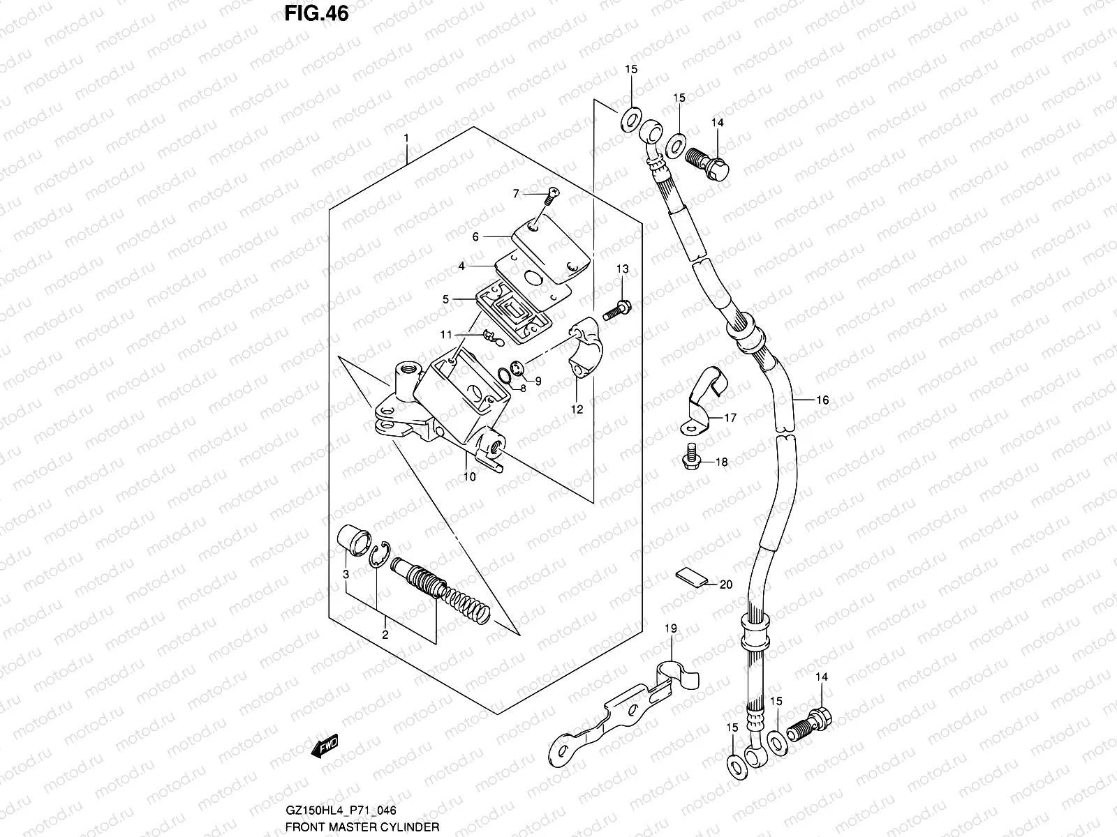 46 - FRONT MASTER CYLINDER