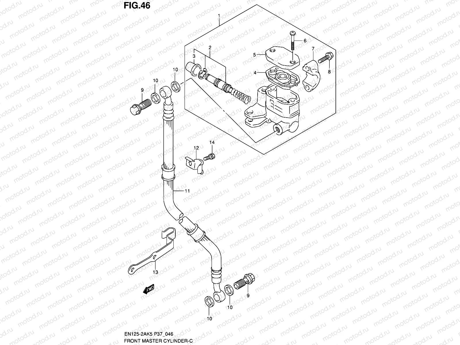 46 - FRONT MASTER CYLINDER