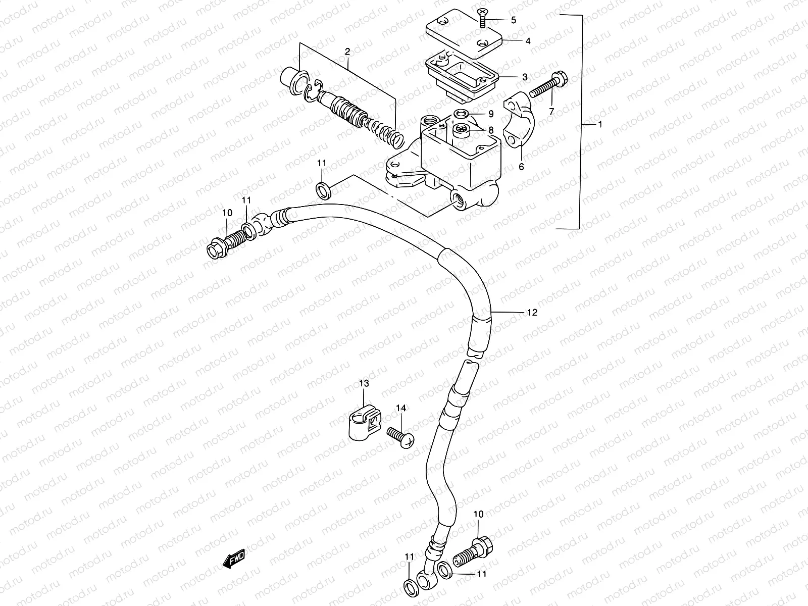 46 - FRONT MASTER CYLINDER