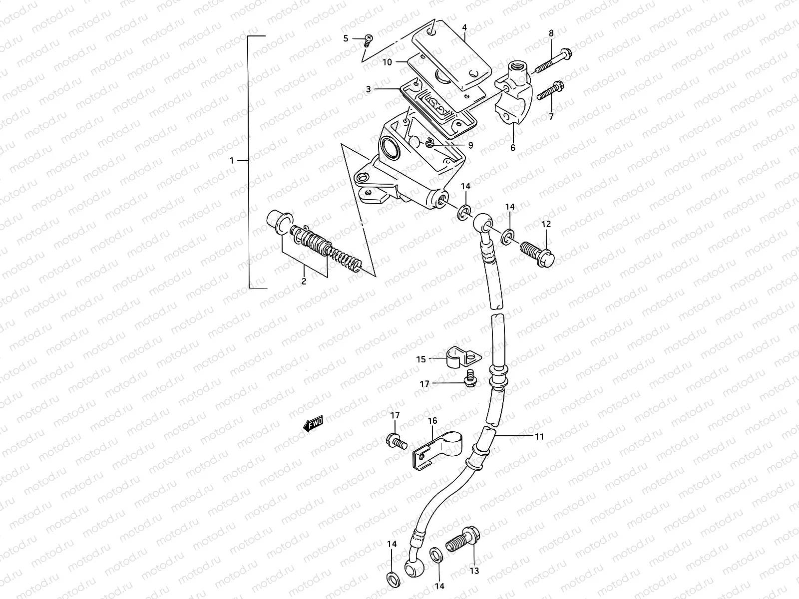 46 - FRONT MASTER CYLINDER
