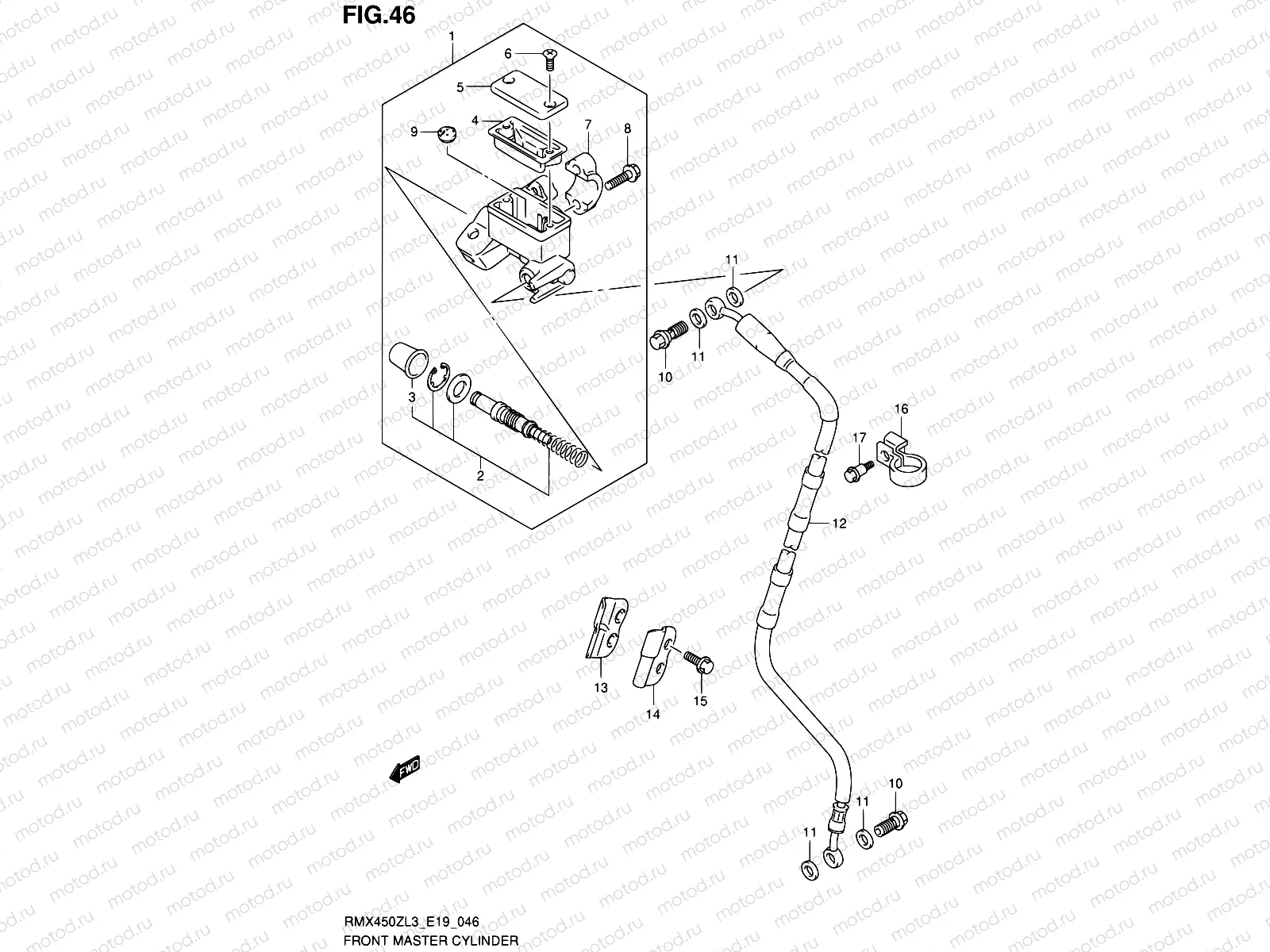 46 - FRONT MASTER CYLINDER