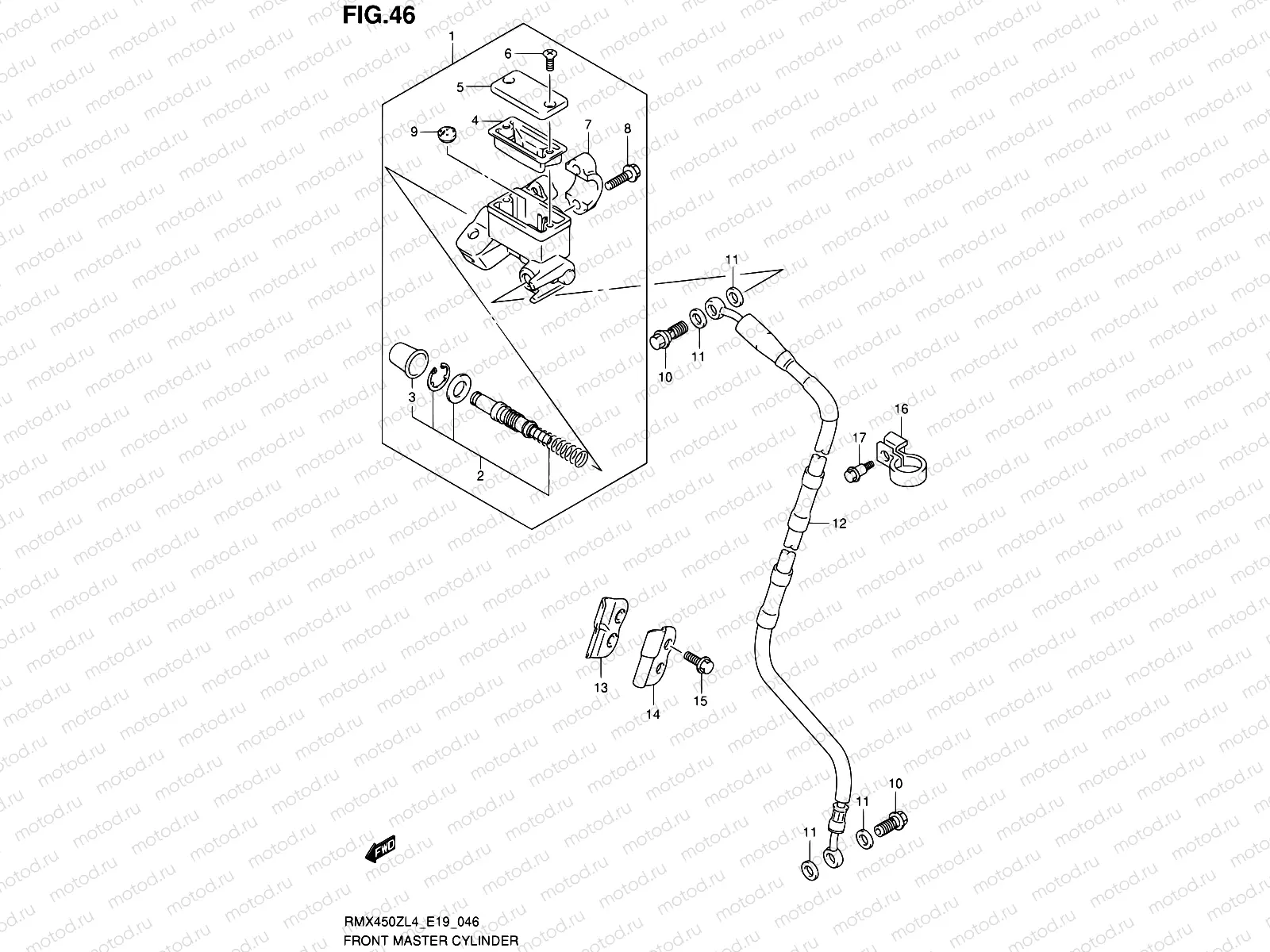 46 - FRONT MASTER CYLINDER