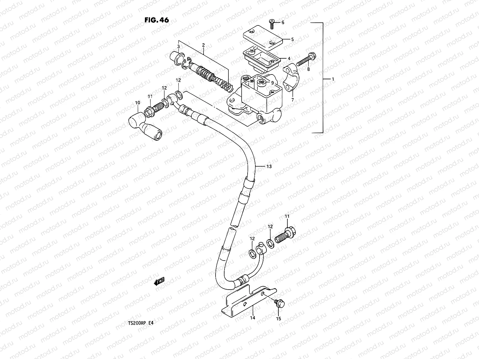 46 - FRONT MASTER CYLINDER (E02,E04)