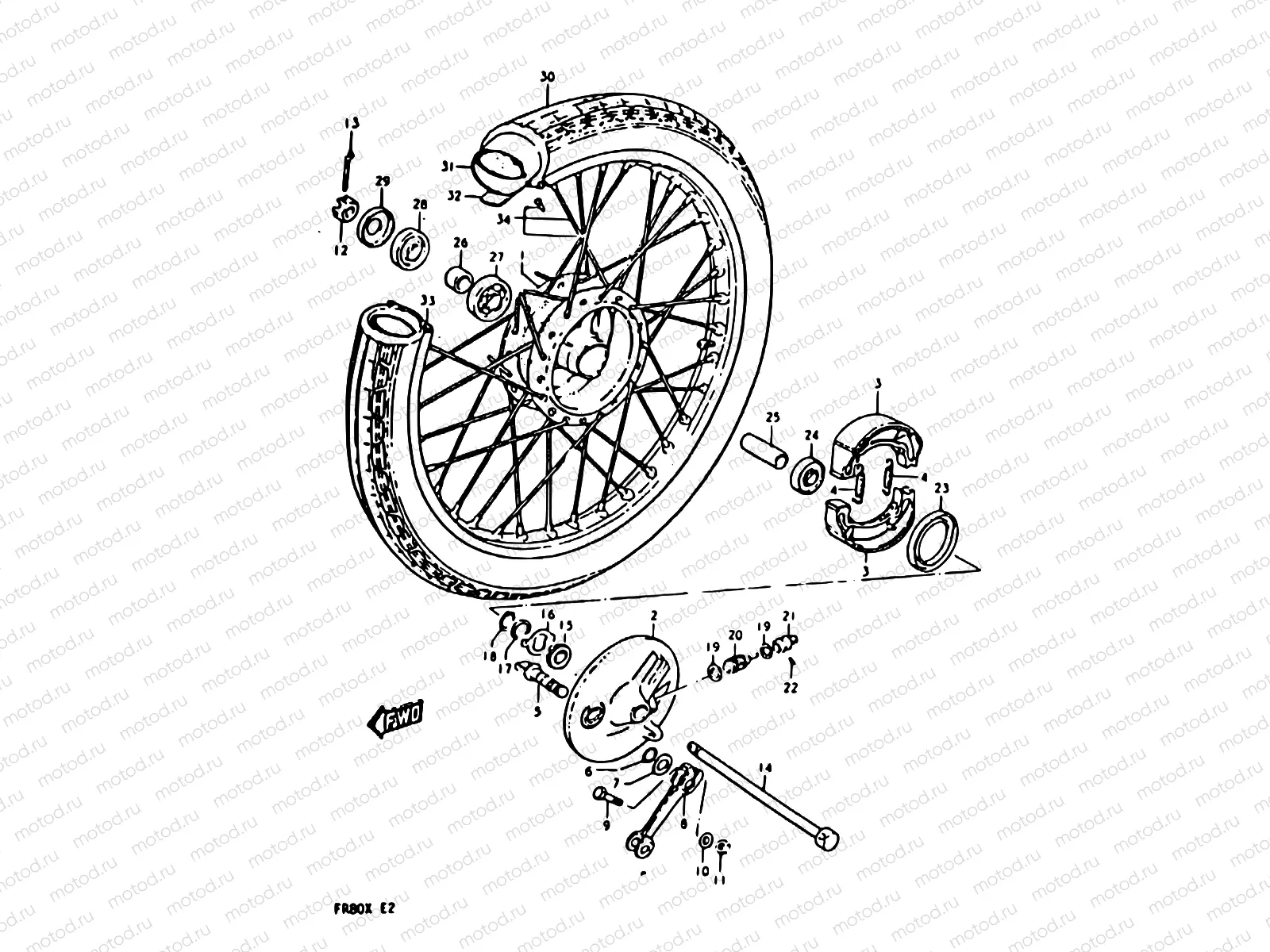 46 - FRONT WHEEL