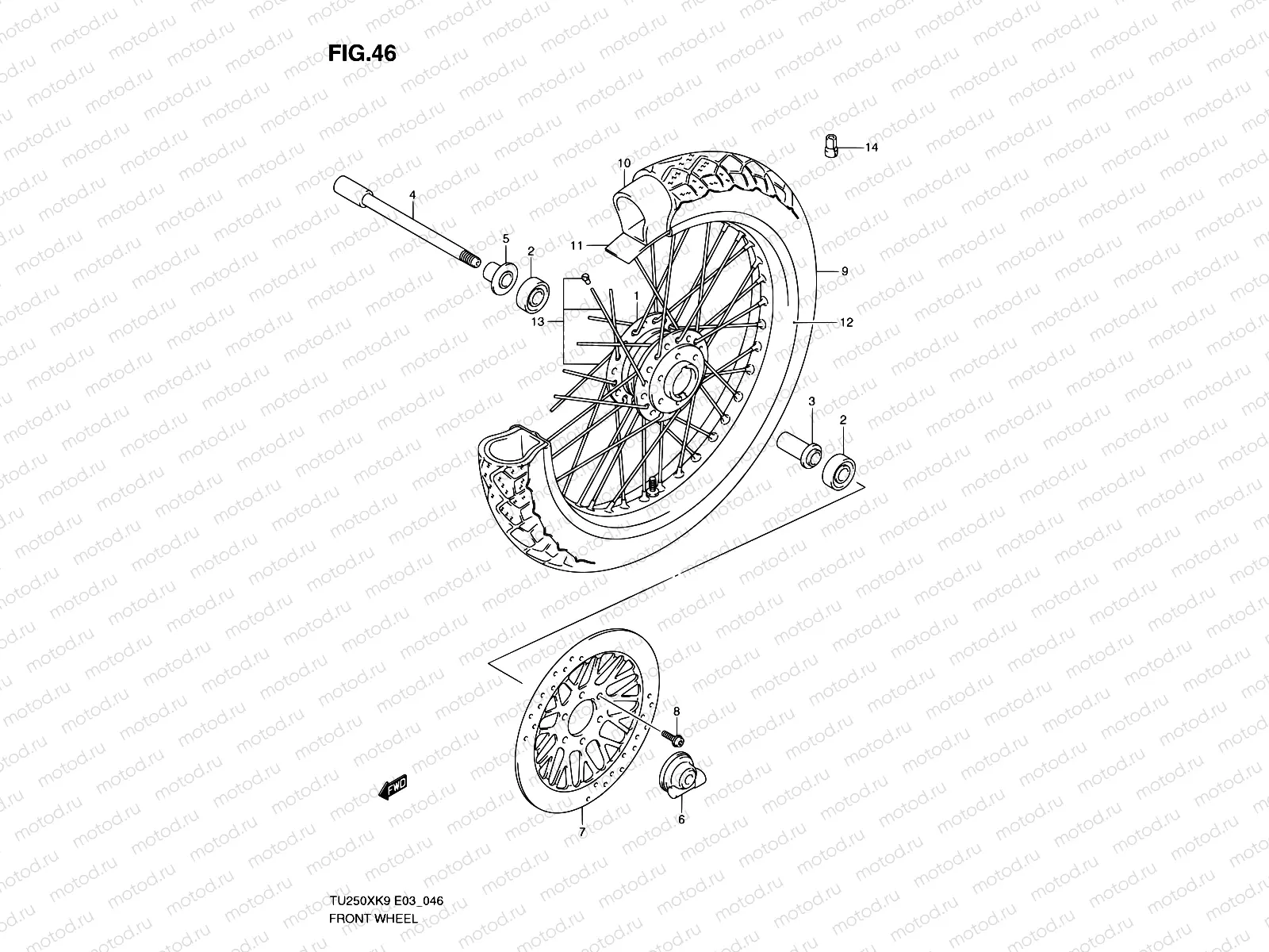 46 - FRONT WHEEL