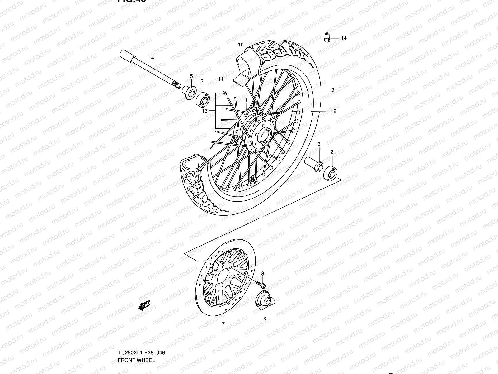 46 - FRONT WHEEL