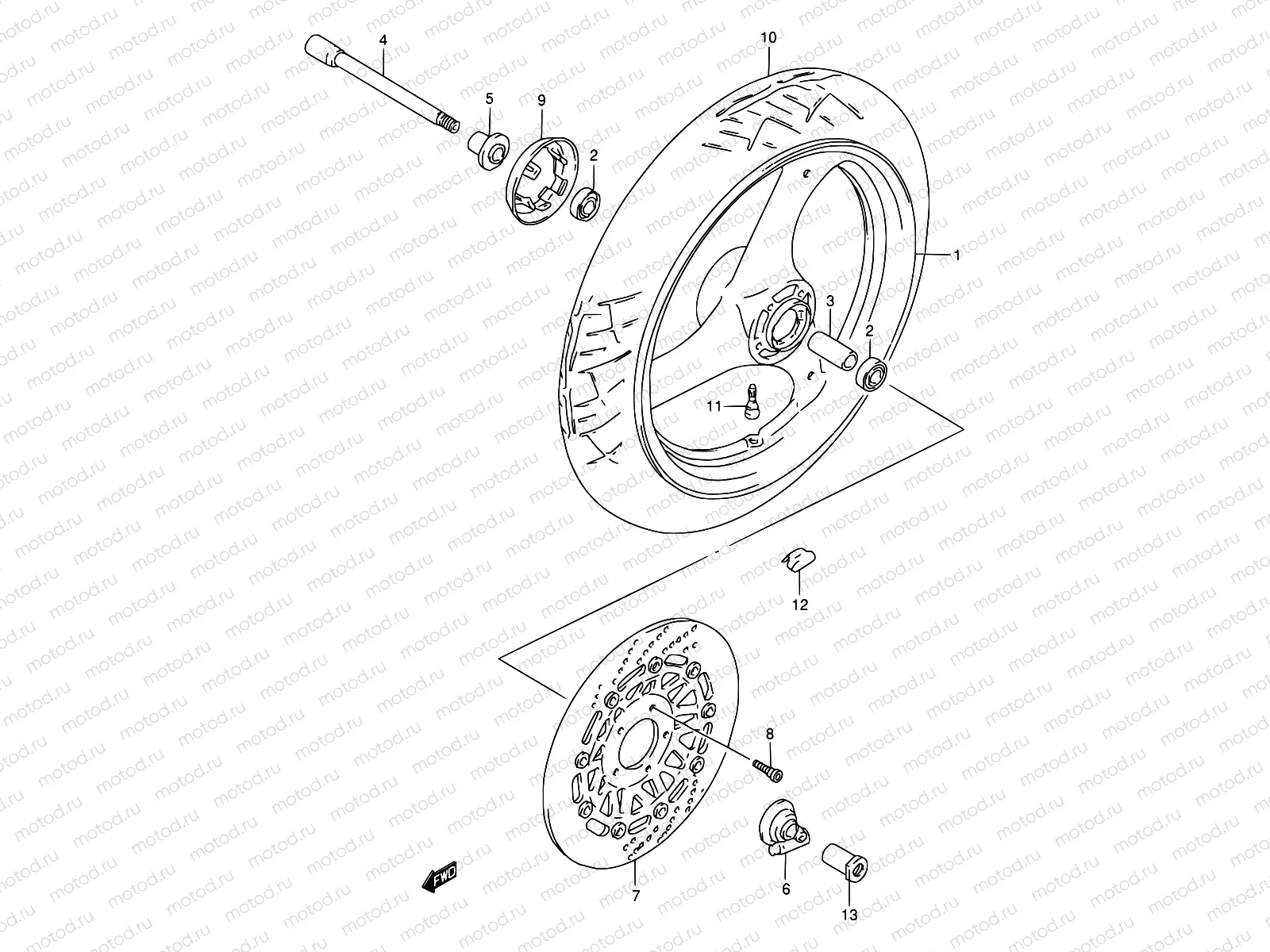 46 - FRONT WHEEL