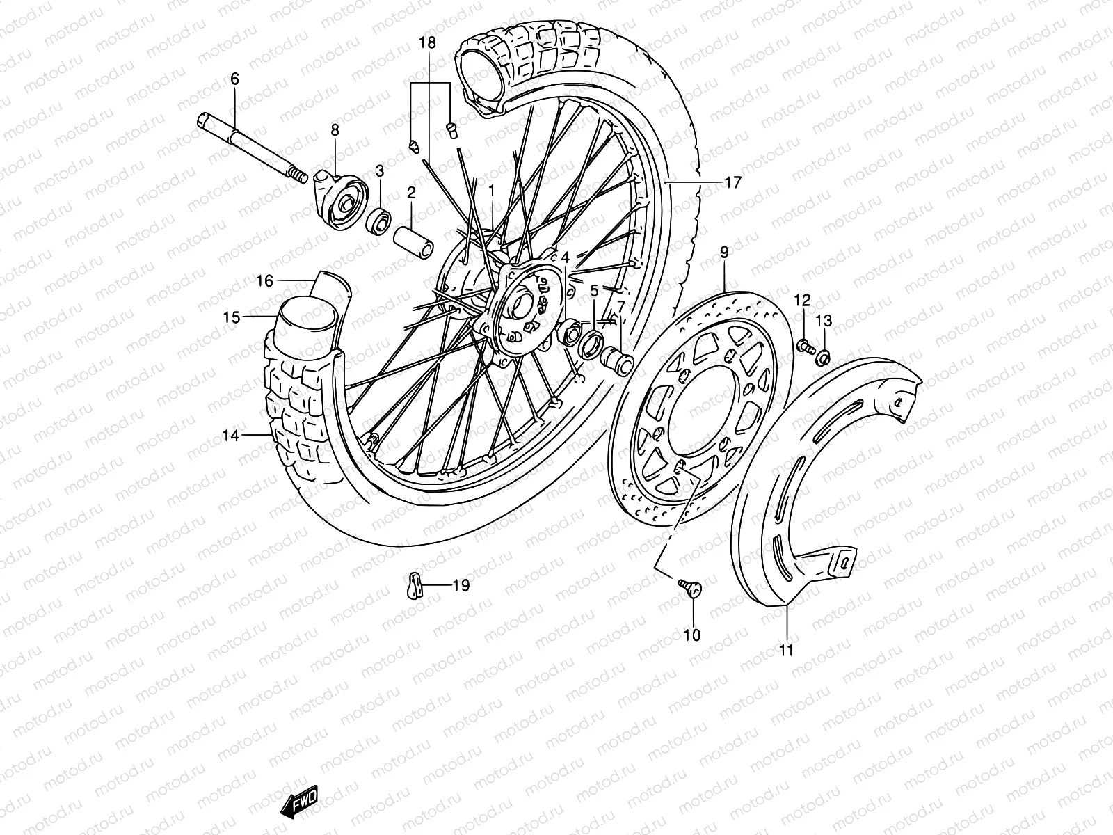 46 - FRONT WHEEL