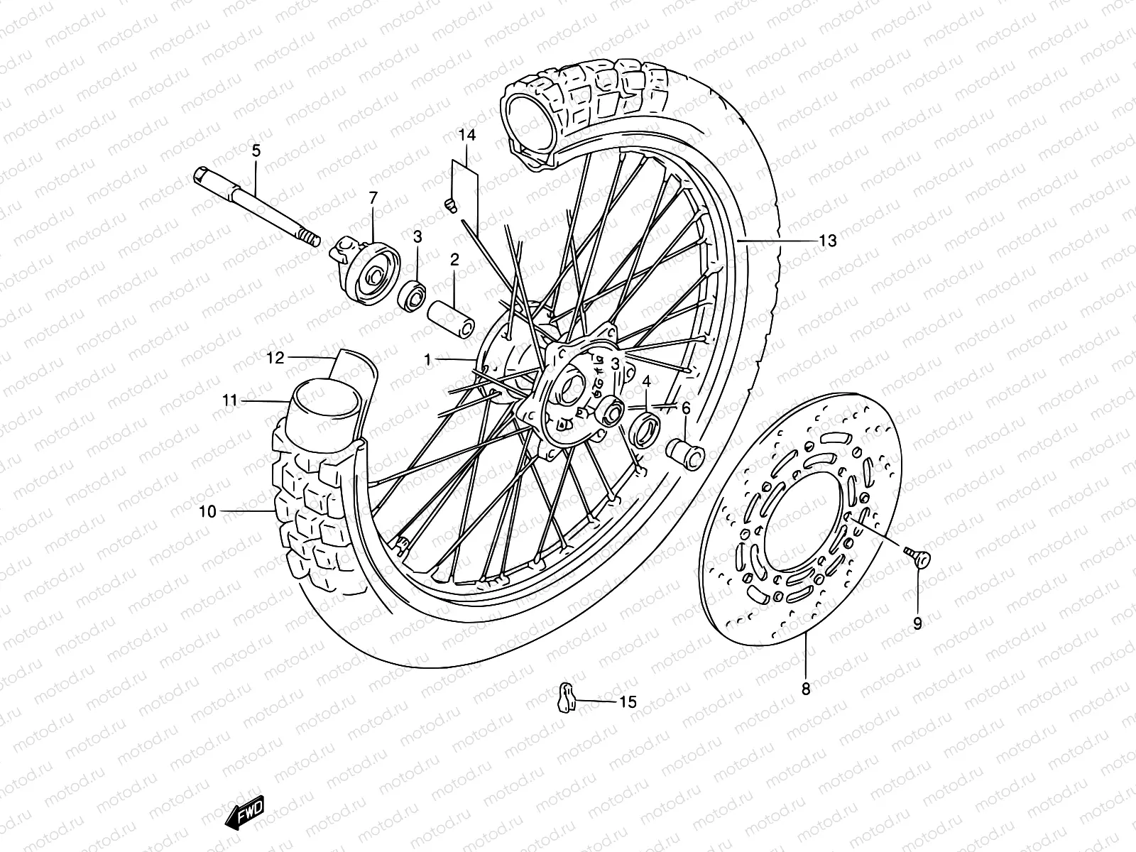 46 - FRONT WHEEL