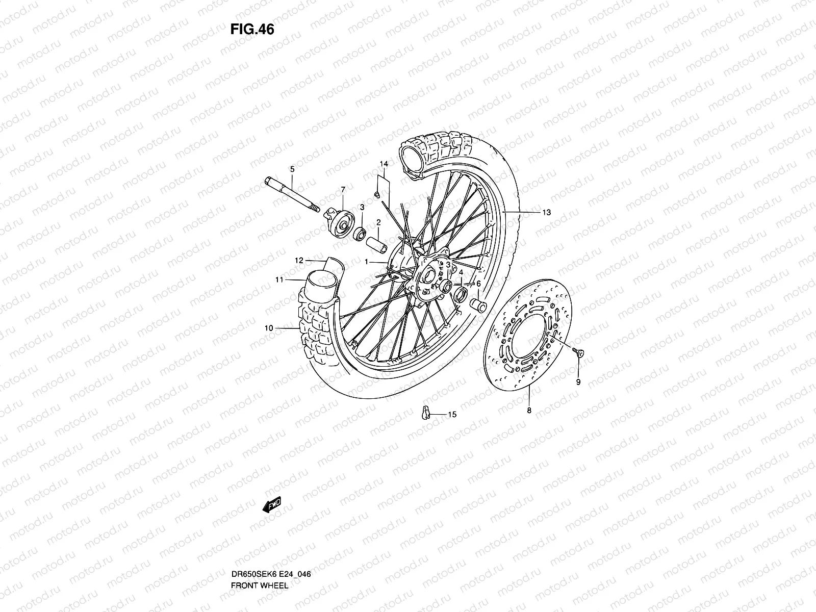 46 - FRONT WHEEL