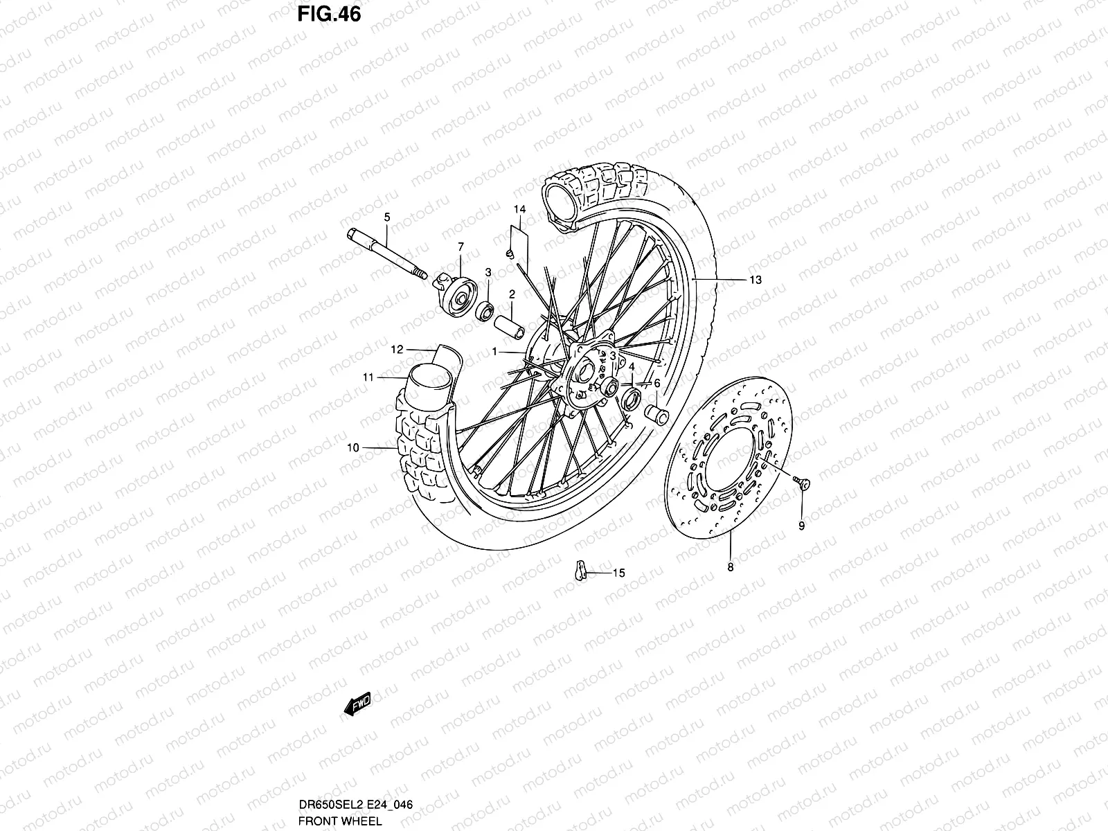 46 - FRONT WHEEL