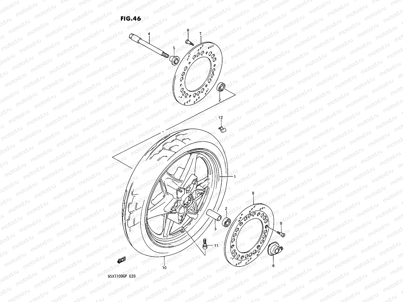 46 - FRONT WHEEL
