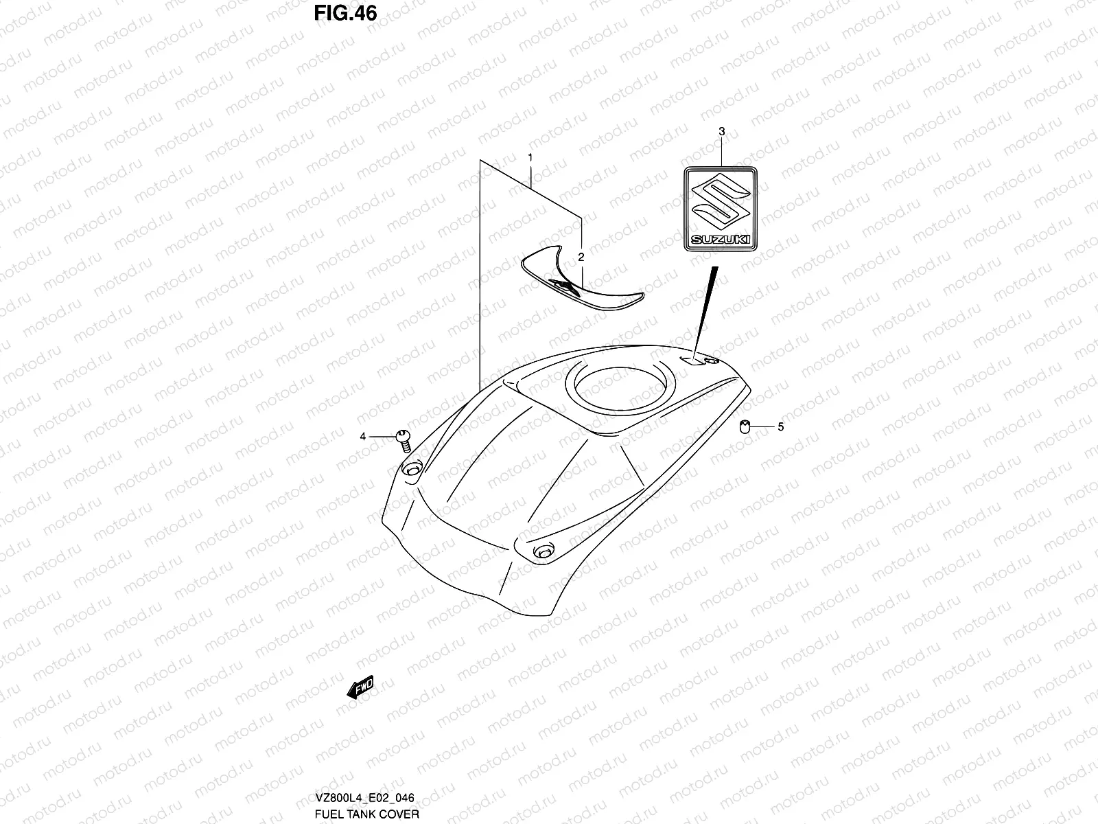 46 - FUEL TANK COVER