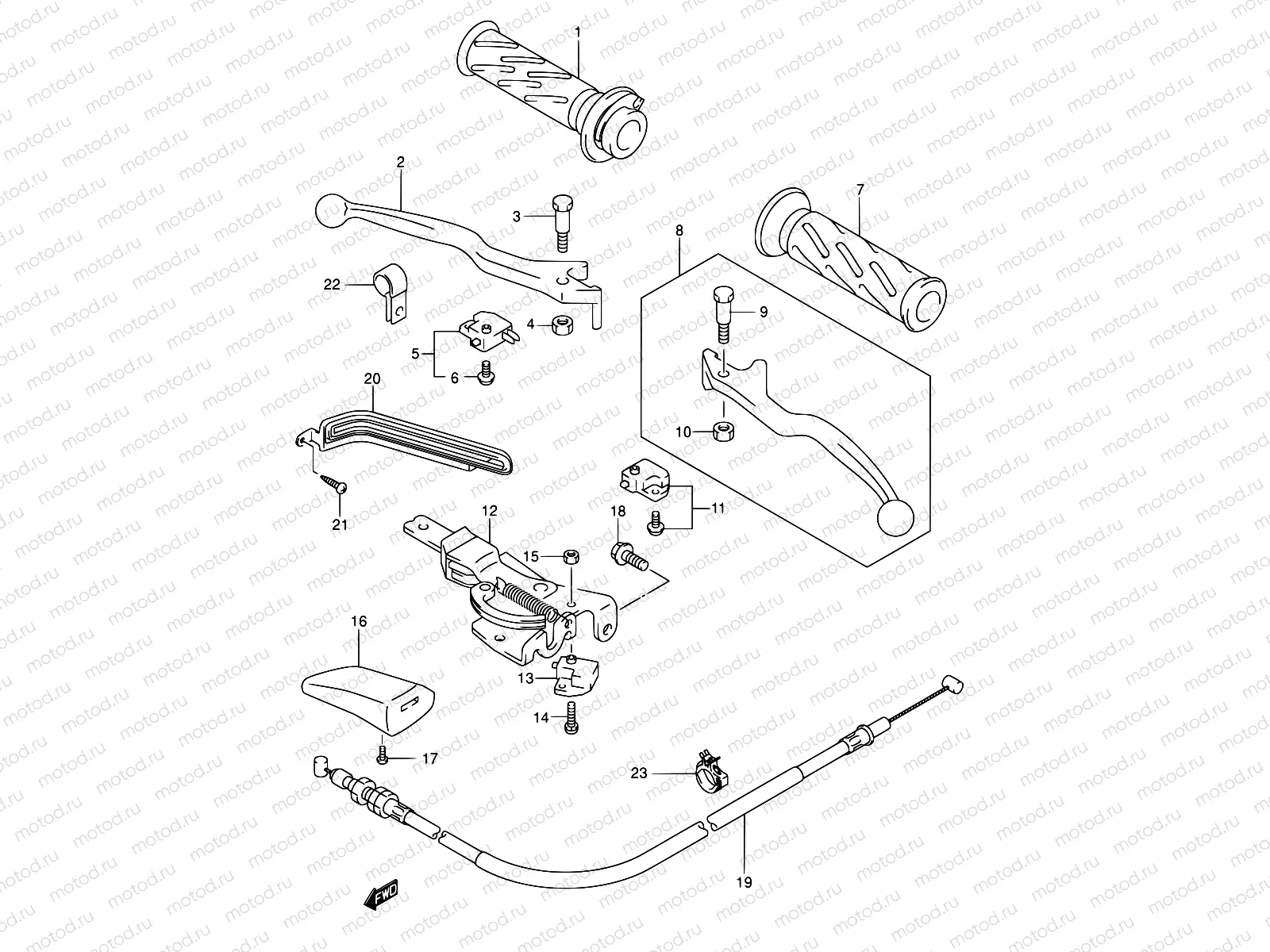 46 - HANDLE LEVER (MODEL K3)