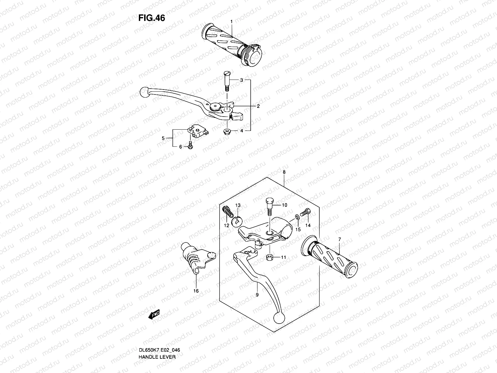 46 - HANDLE LEVER (MODEL K7/K8)