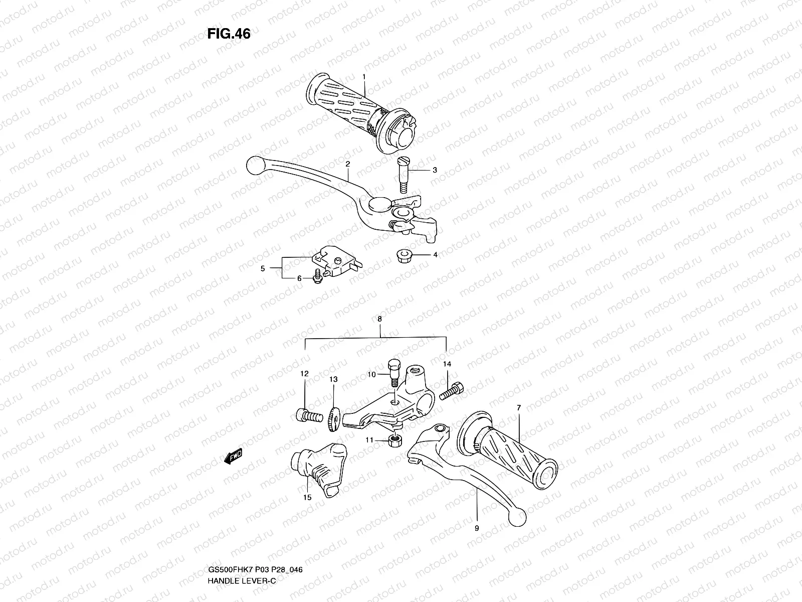 46 - HANDLE LEVER (MODEL K7/K8/K9)