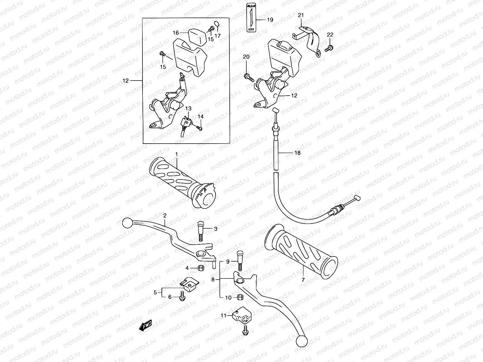 46 - HANDLE LEVER (MODEL W/X/Y)