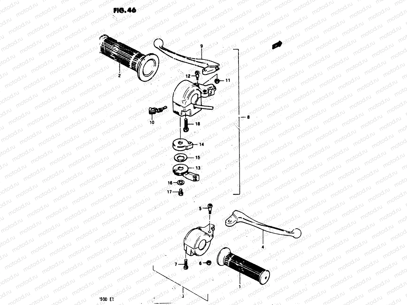 46 - HANDLE SWITCH (E22)