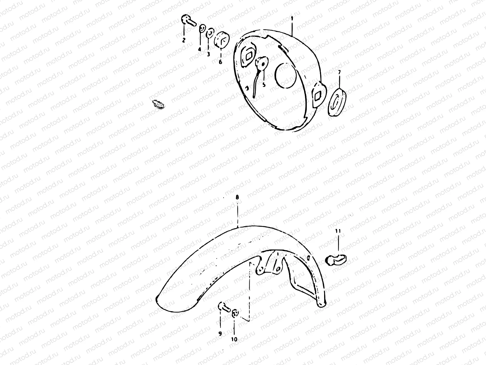 46 - HEADLAMP HOUSING - FRONT FENDER