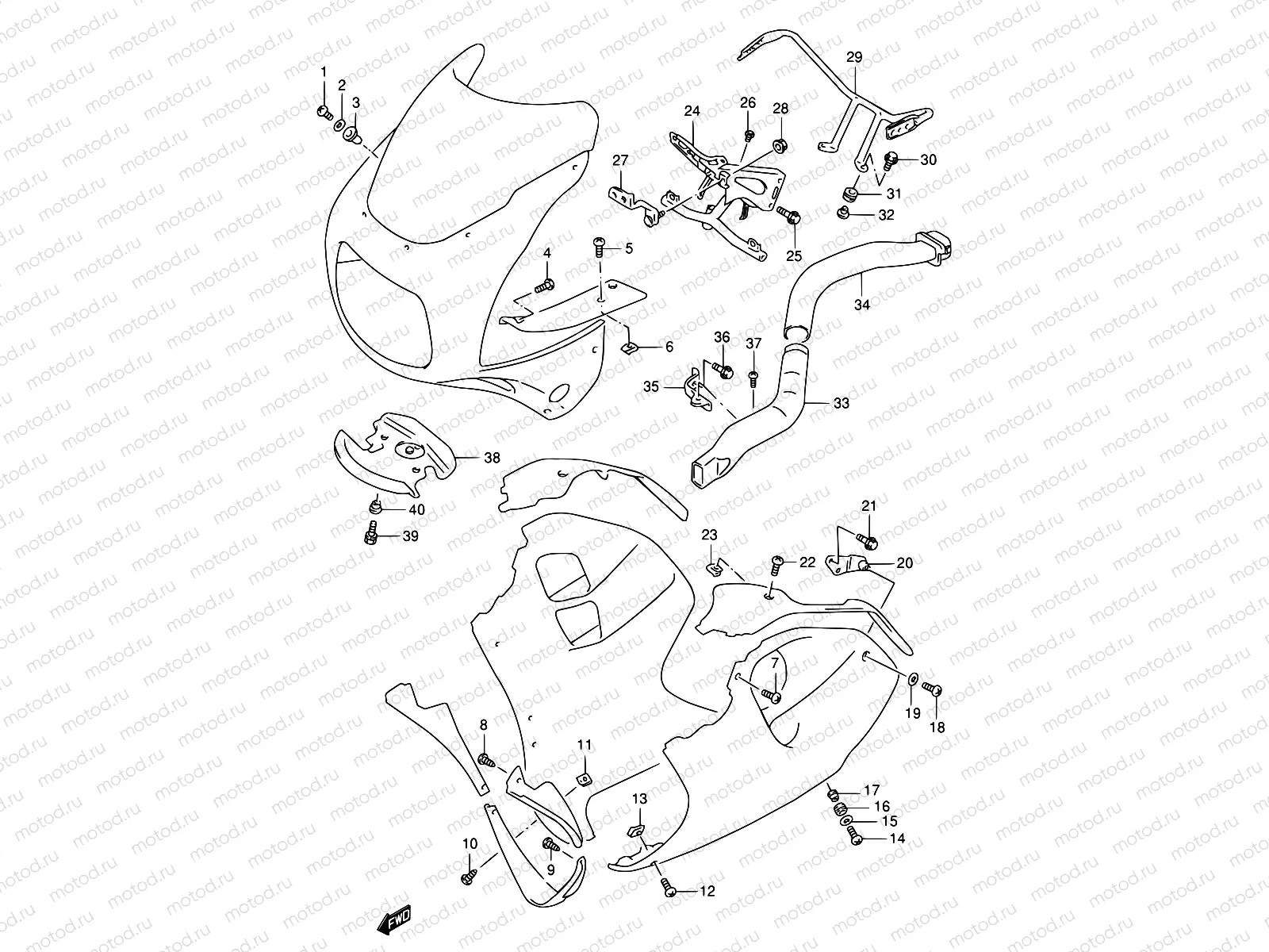 46 - INSTALLATION PARTS (MODEL S/T/V/W)