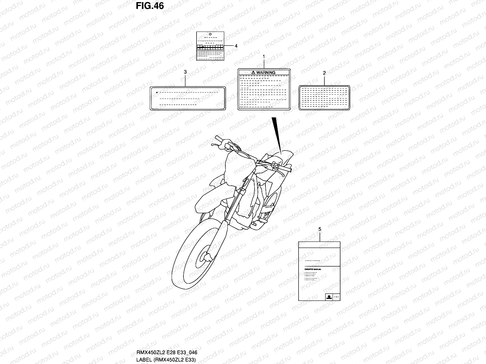 46 - LABEL (RMX450ZL2 E33)