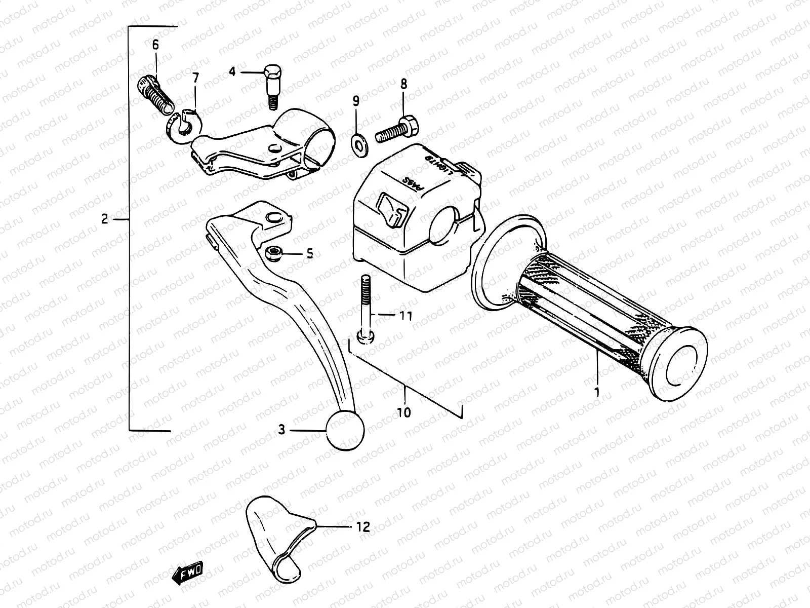 46 - LEFT HANDLE SWITCH (MODEL H)