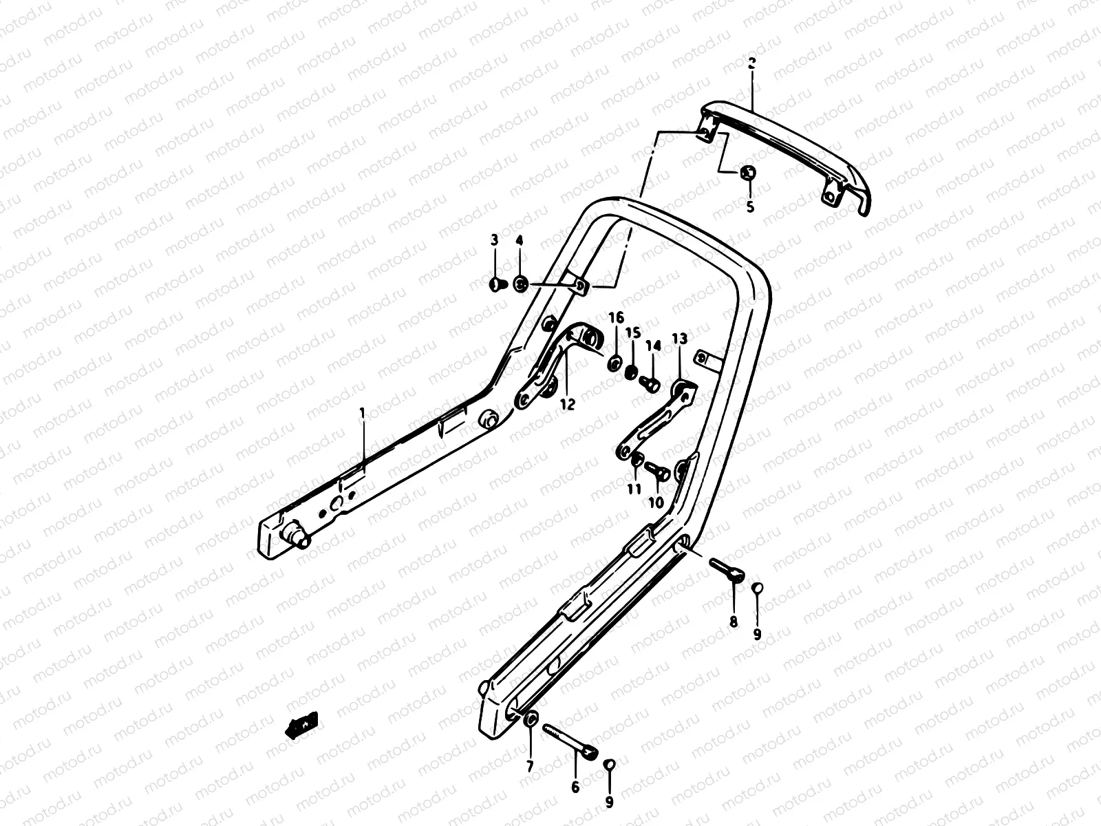 46 - PILLION RIDER HANDLE