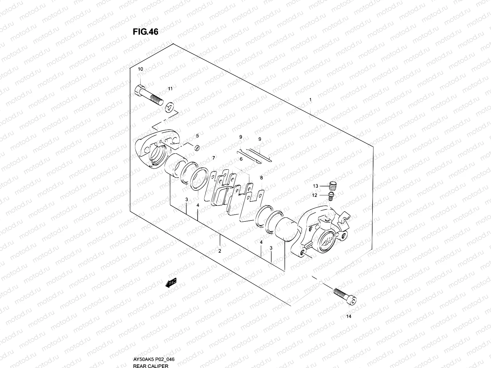 46 - REAR CALIPER