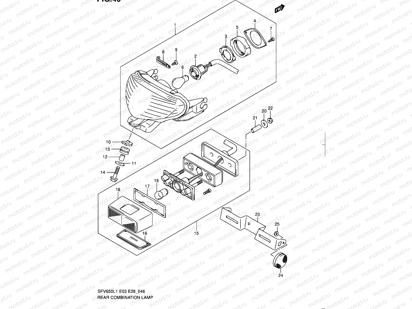 46 - REAR COMBINATION LAMP