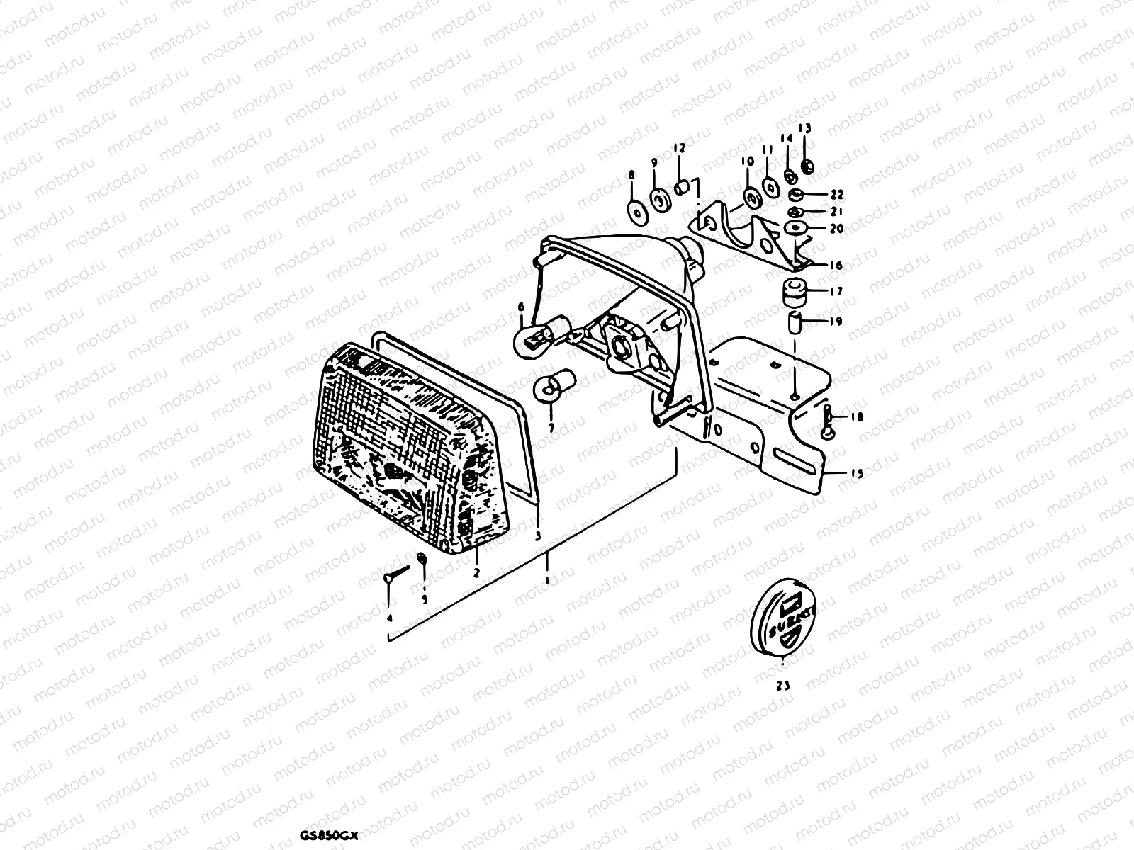 46 - REAR COMBINATION LAMP (E34)