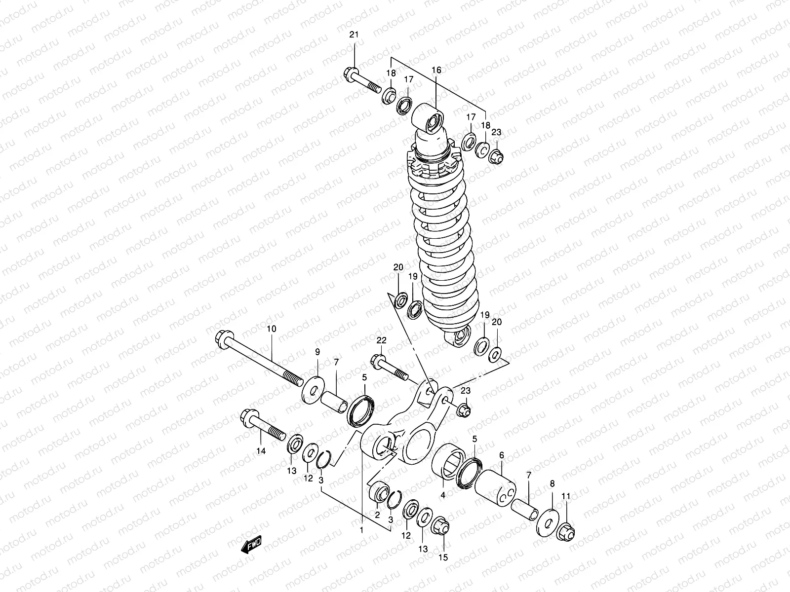 46 - REAR CUSHION LEVER