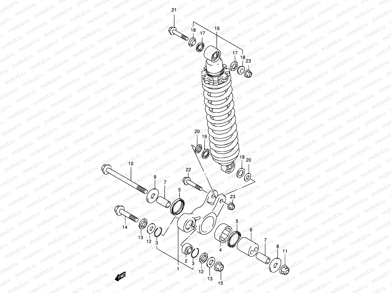 46 - REAR CUSHION LEVER