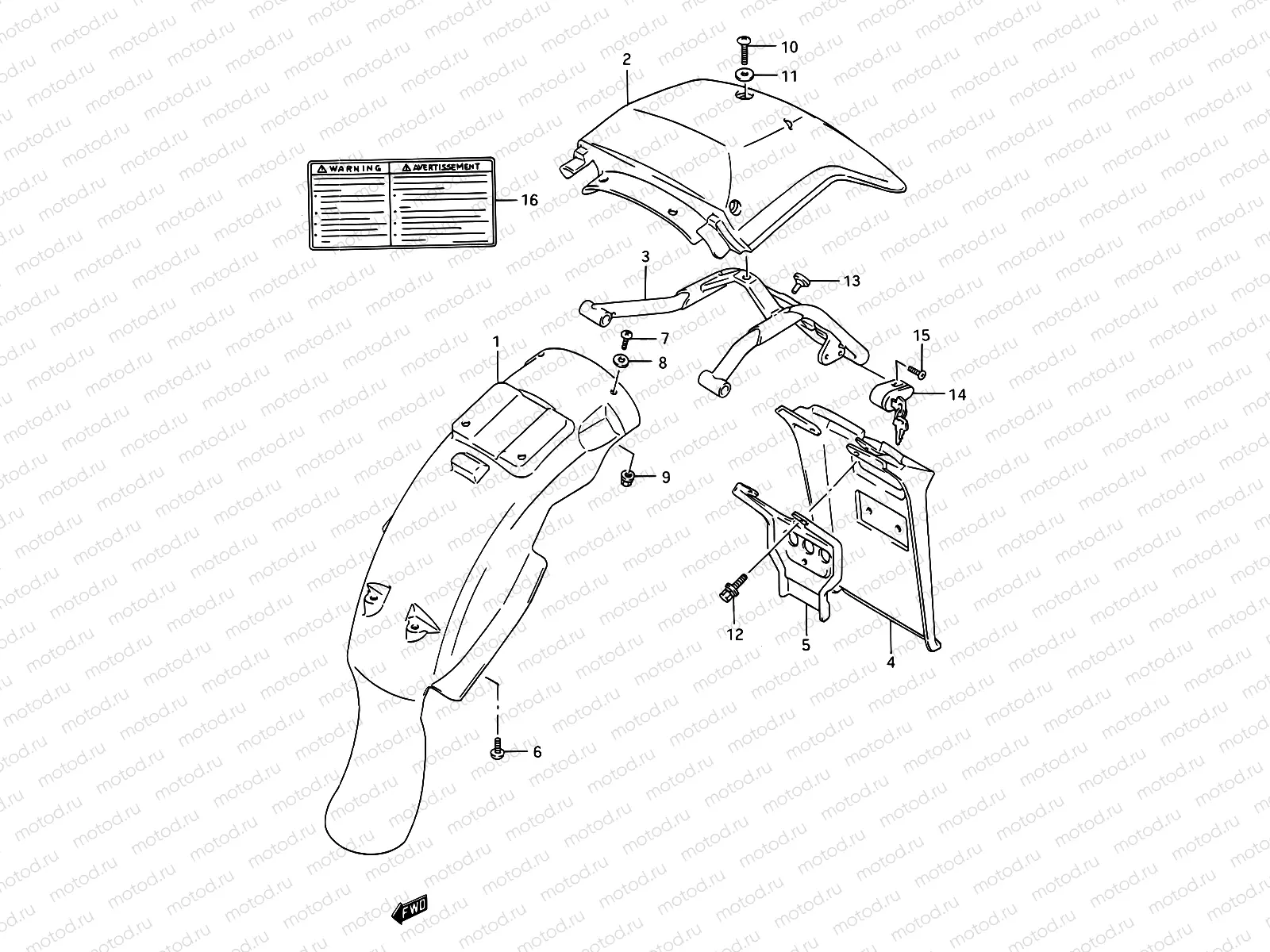 46 - REAR FENDER