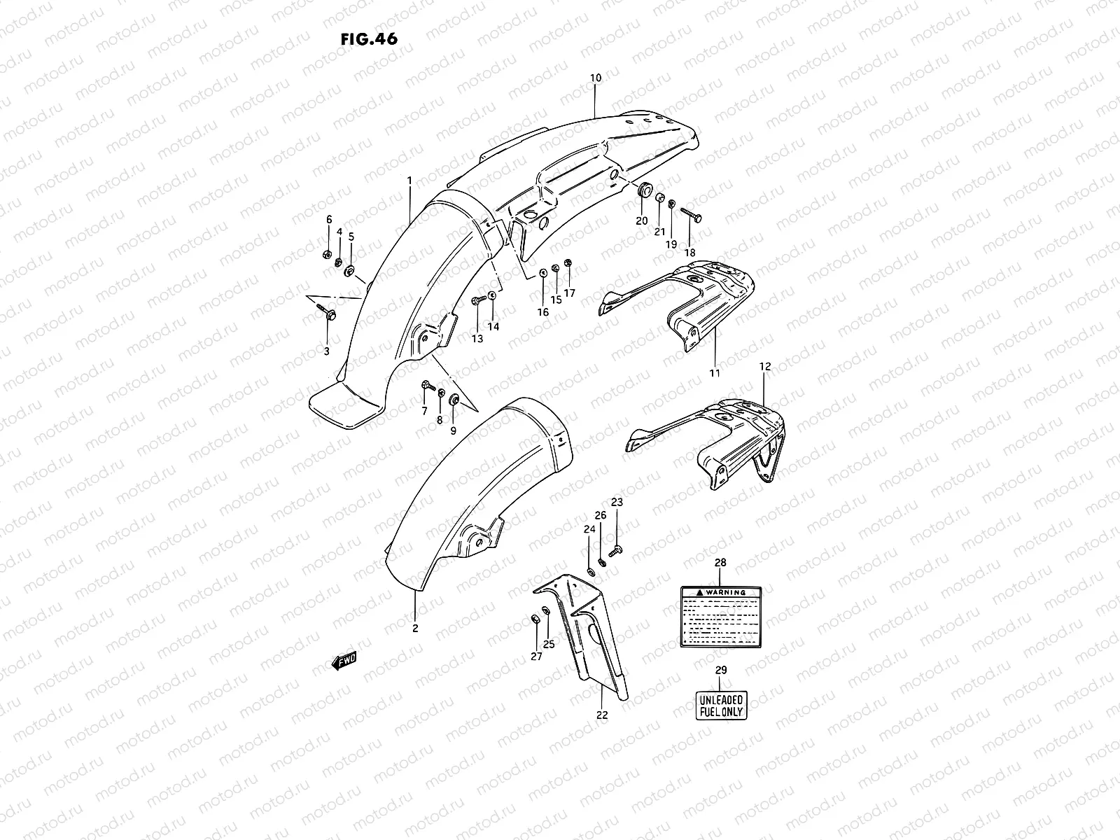 46 - REAR FENDER