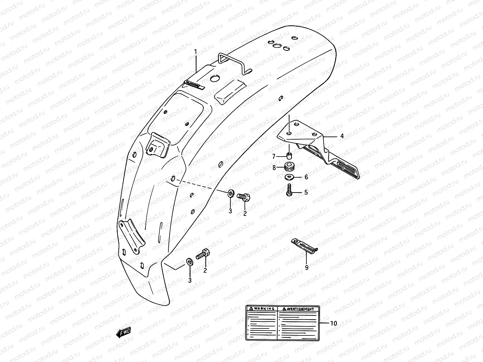 46 - REAR FENDER