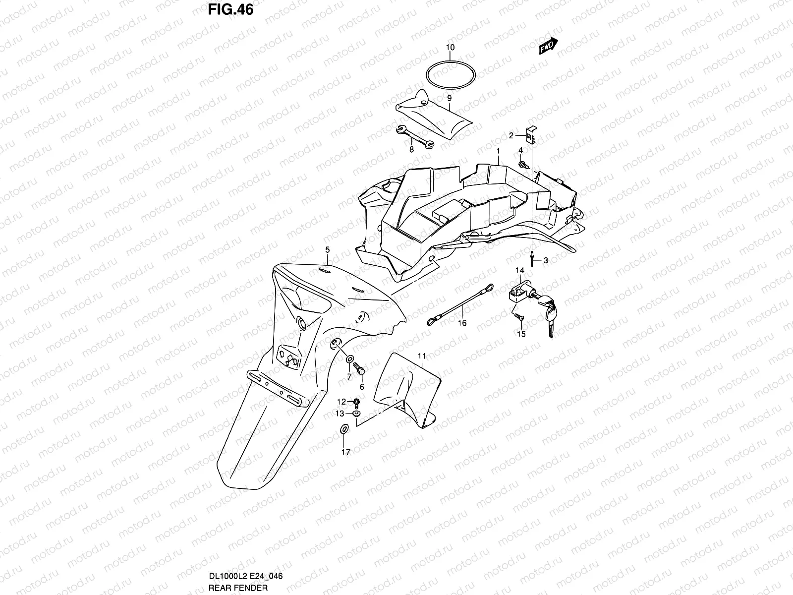 46 - REAR FENDER