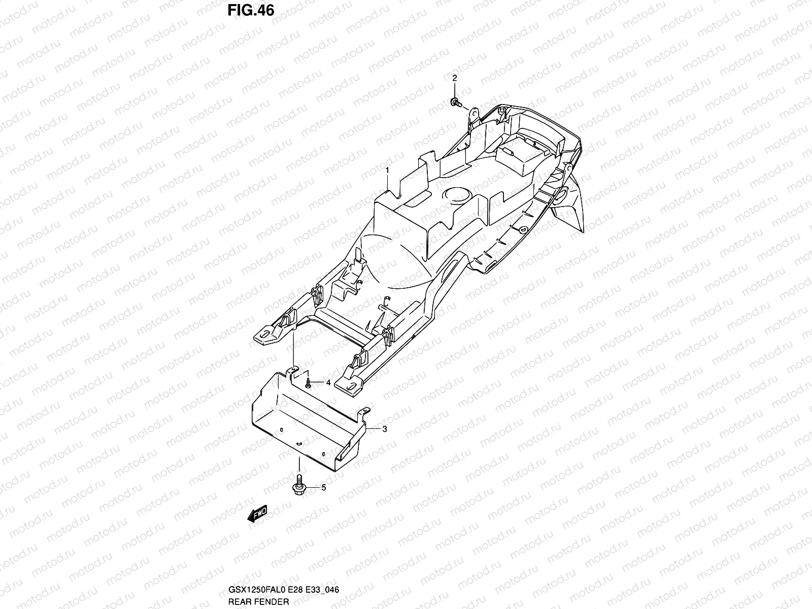 46 - REAR FENDER