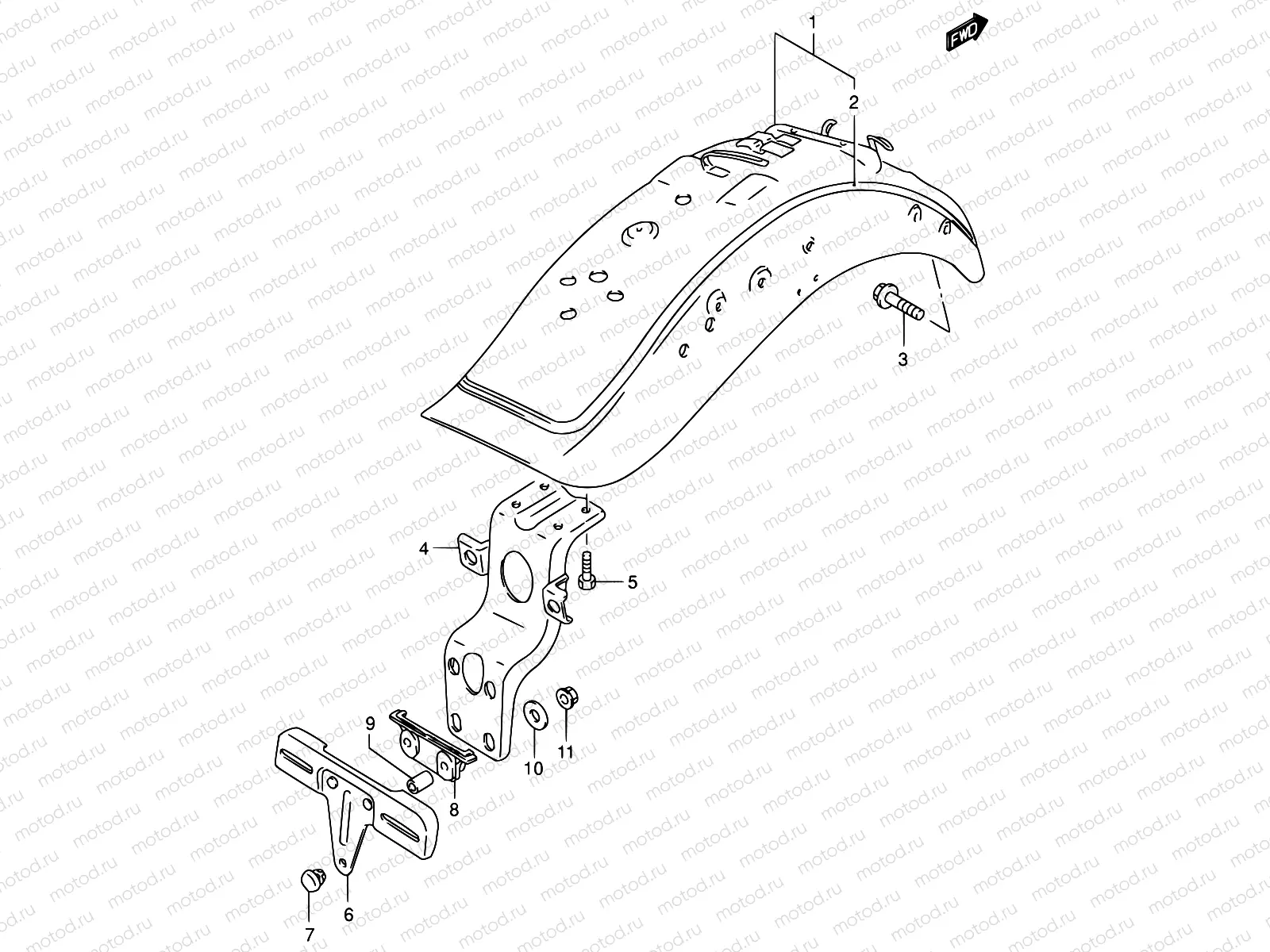 46 - REAR FENDER (MODEL K4)