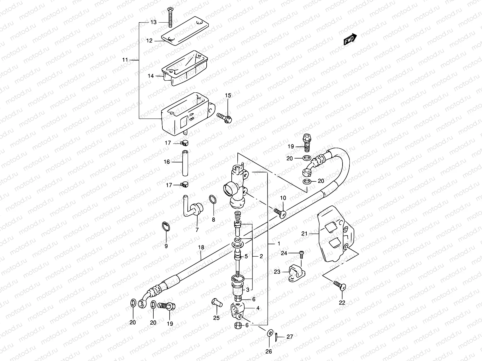 46 - REAR MASTER CYLINDER
