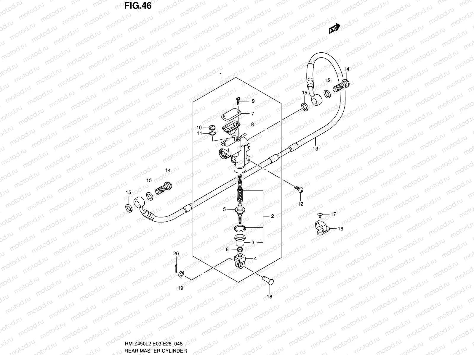 46 - REAR MASTER CYLINDER