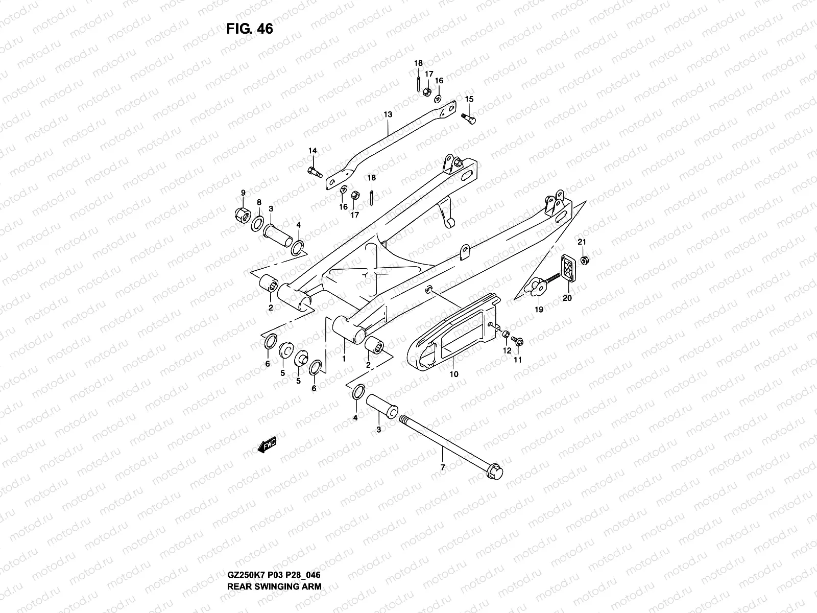 46 - REAR SWINGING ARM