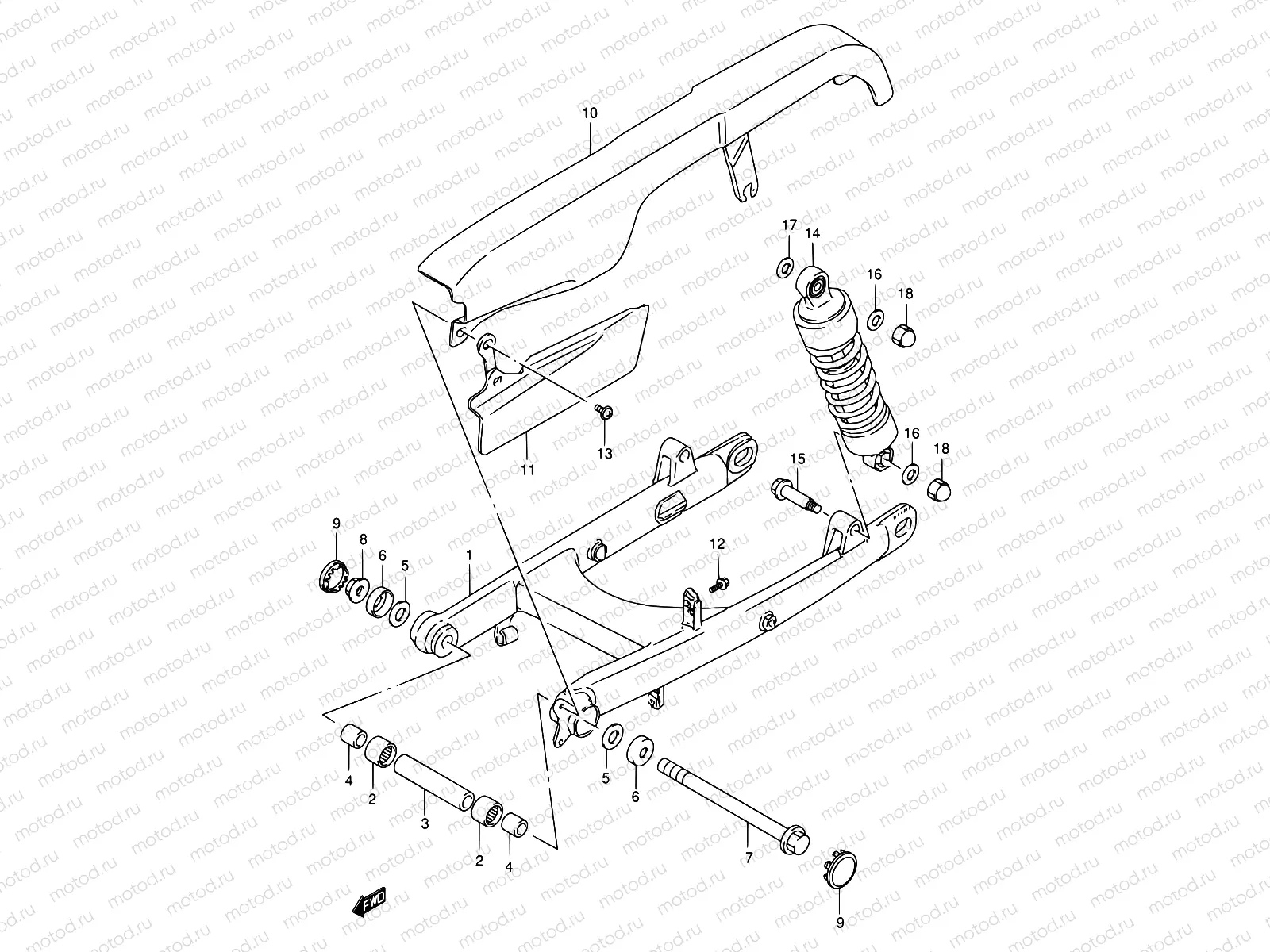 46 - REAR SWINGING ARM