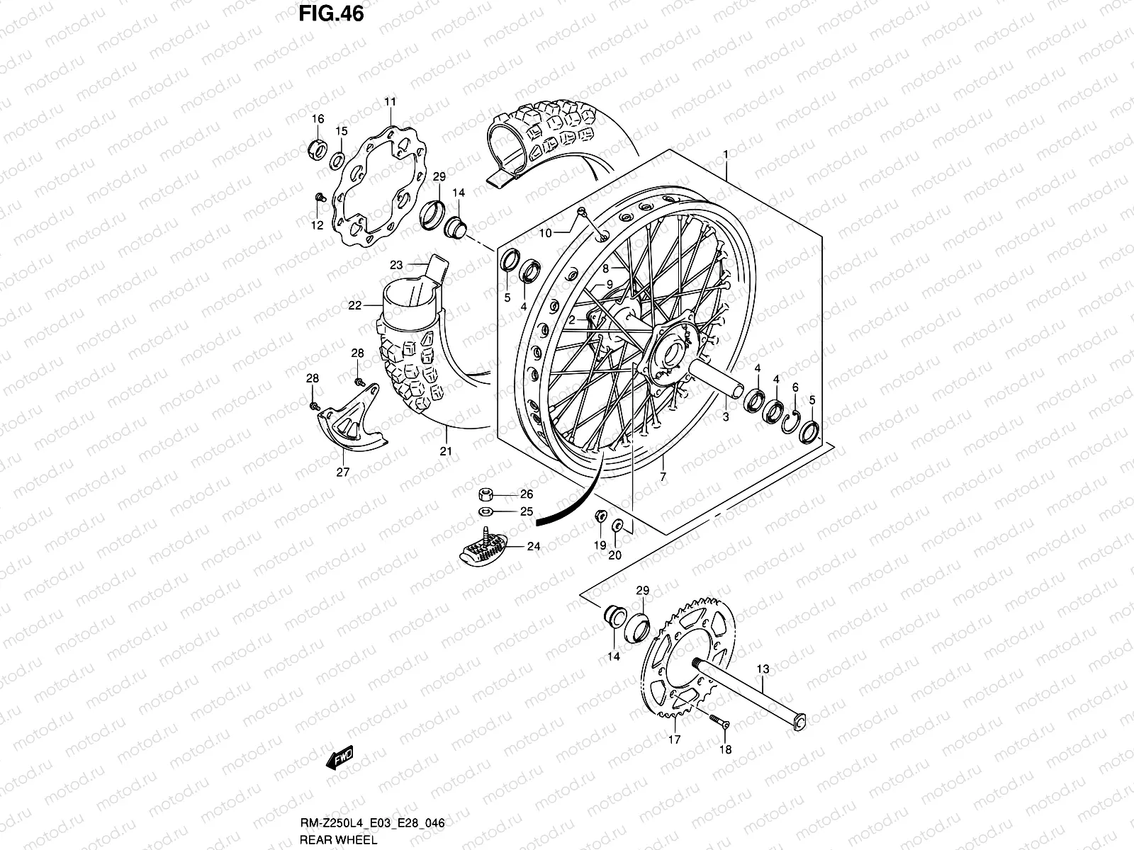 46 - REAR WHEEL