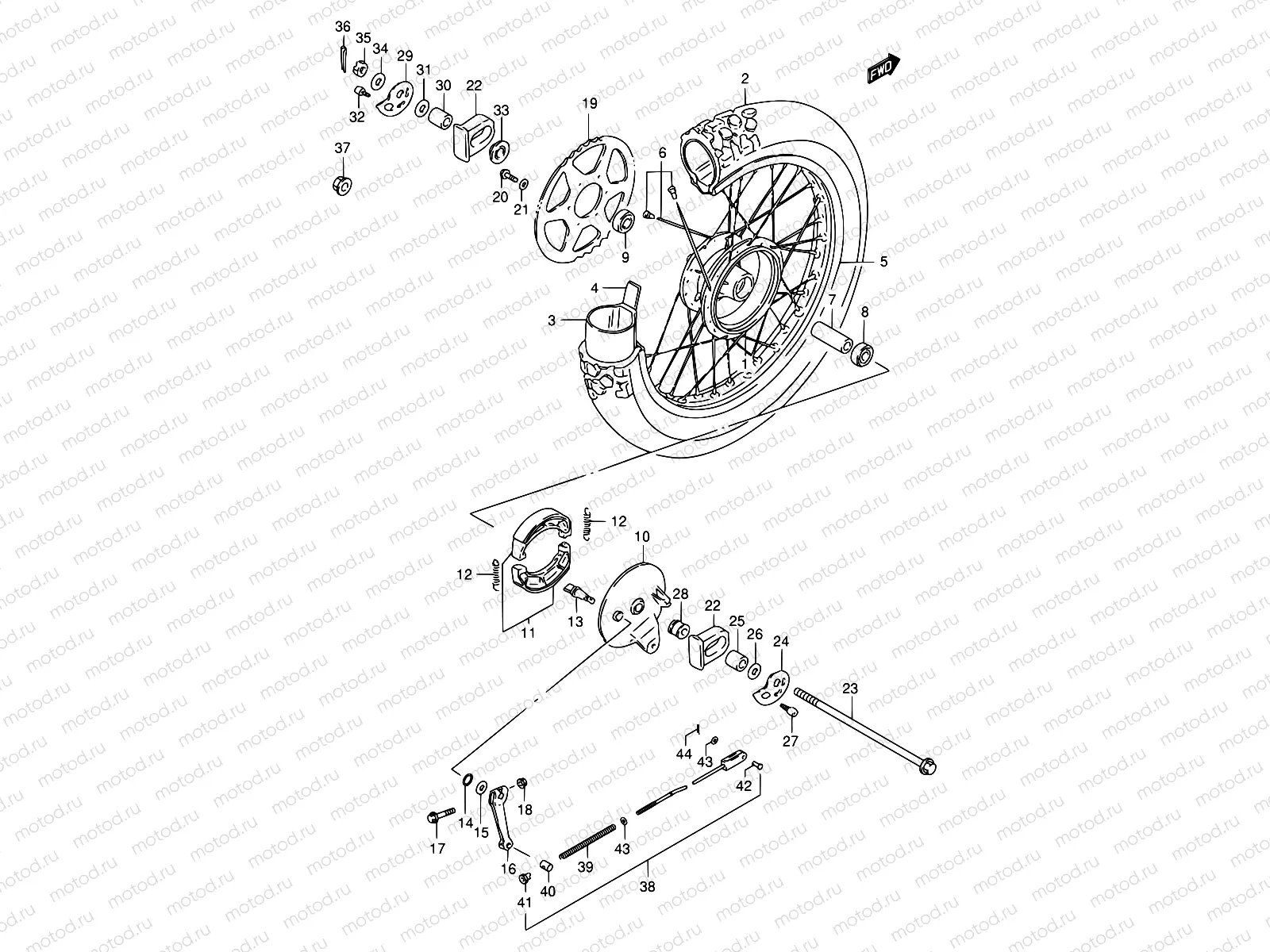 46 - REAR WHEEL