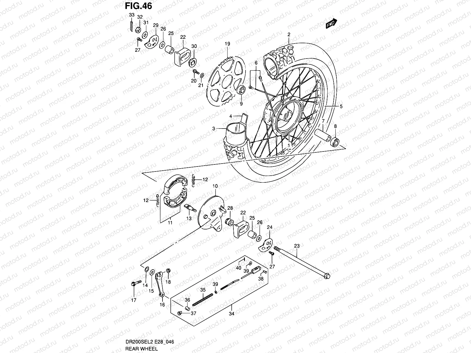 46 - REAR WHEEL