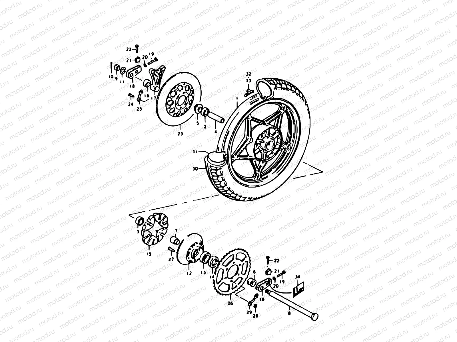 46 - REAR WHEEL