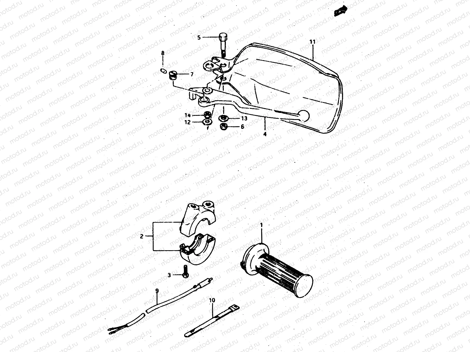 46 - RIGHT HANDLE SWITCH (MODEL G/DR500SH)