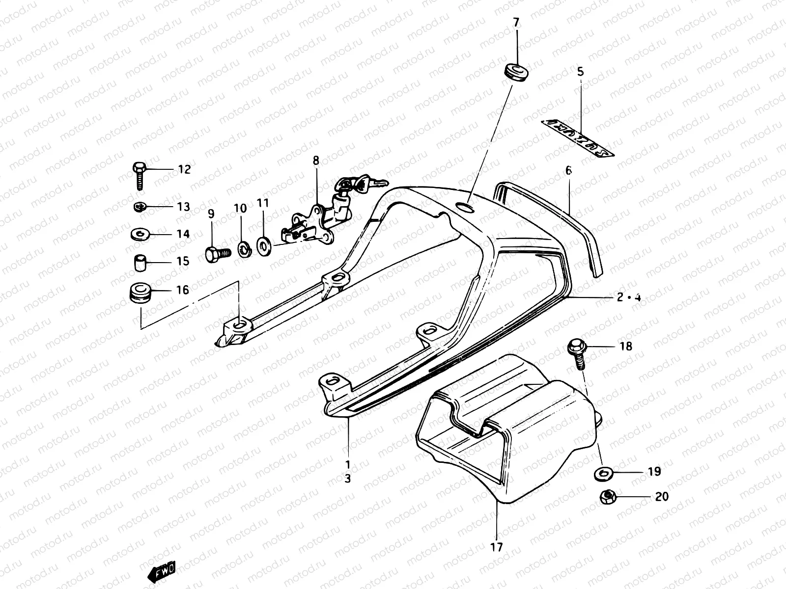 46 - SEAT TAIL COVER