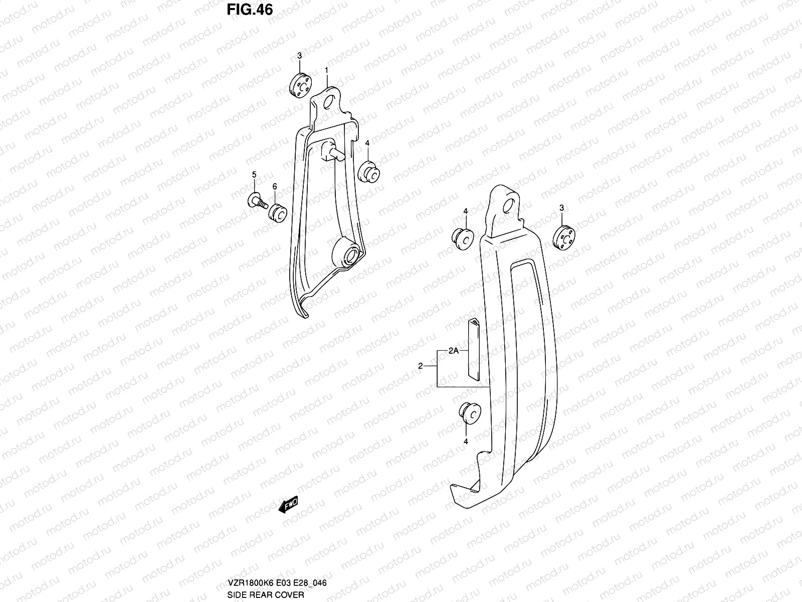 46 - SIDE REAR COVER