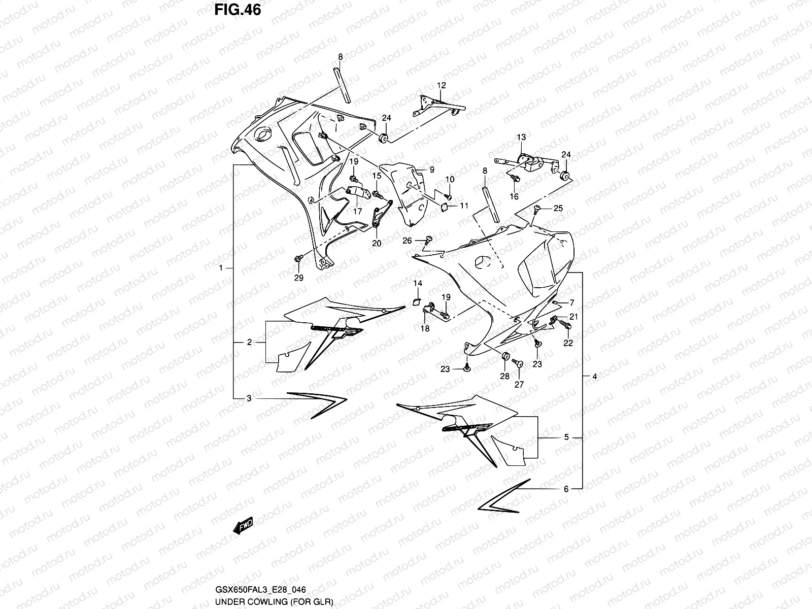 46 - UNDER COWLING (GLR)